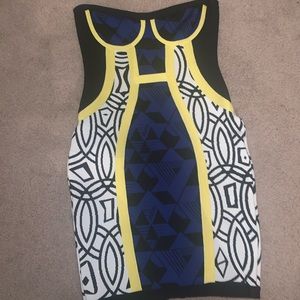 Bandage strapless dress